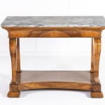 19th Century French Charles X Period Walnut Console Table