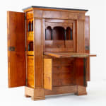 19th Century Biedermeier Ash Escritoire with Marble Top