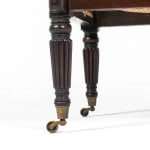 19th Century English Regency Mahogany Bergère Library Chair