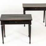 Pair of 18th Century Italian Ebonised Console Tables