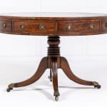 19th Century English Regency Mahogany Drum Table
