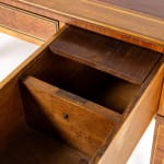 19th Century French Walnut and Tulipwood Parquetry Bureau Plat
