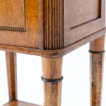 19th Century Burr Wood Bedside Cupboard