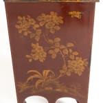 1930s Dutch Red Lacquer Chinoiserie Cabinet