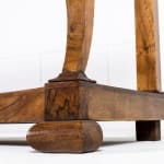 19th Century French Charles X Period Walnut Console Table