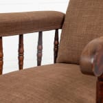 Large Scale 19th Century English Oak Armchair