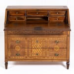 Late 18th Century Italian Inlaid Walnut Bureau