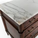 18th Century French Walnut Commode with Marble Top