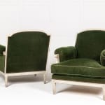 Pair of 1940s French Painted Armchairs