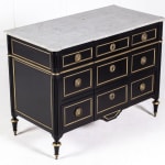 19th Century French Ebonised Commode