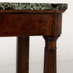 19th Century Italian Walnut Console Table with Marble Top