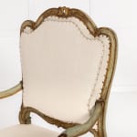 Large Pair of 18th Century Italian Painted Armchairs