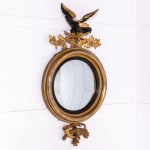 19th Century Regency Gilt Convex Mirror