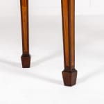 19th Century English Demi Lune Mahogany Side Table