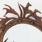 SOLD, 19th Century Oval Antler Mirror