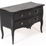 18th Century French Provincial Ebonised Commode