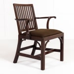 18th Century English Mahogany Elbow Chair
