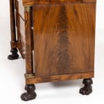Early 19th Century French Empire Walnut Commode with Paw Feet