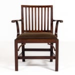 18th Century English Mahogany Elbow Chair