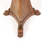 19th Century French Walnut Guéridon with Marble Top