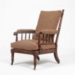 Large Scale 19th Century English Oak Armchair