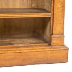 19th Century English Regency Bird's Eye Maple Open Bookcase