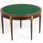Early 19th Century Russian Mahogany Demi Lune Card Table