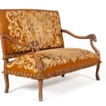 19th Century French Walnut Tapestry Sofa
