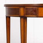 19th Century English Demi Lune Mahogany Side Table