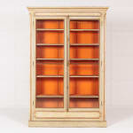 French Painted Glazed Cabinet Circa 1900