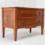 SOLD, 18th Century French Walnut Chest of Drawers with Marble Top
