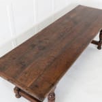 19th Century Oak Refectory Table with 17th Century Top