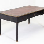 19th Century French Ebonised Bureau Plat