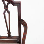 George III Mahogany 'Sheraton Style' Elbow Chair