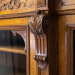 19th Century French Oak Breakfront Bookcase/Cabinet