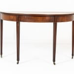 Pair of 18th Century English Mahogany Demi Lune Side Tables