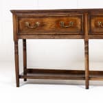 18th Century English George III Oak Dresser Base/Server