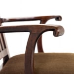 18th Century English Mahogany Elbow Chair