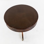 SOLD, 19th Century Regency Oak Drum Table