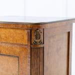 19th Century Burr Wood Bedside Cupboard