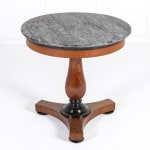 19th Century Italian Walnut Table with Marble Top
