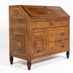Late 18th Century Italian Inlaid Walnut Bureau
