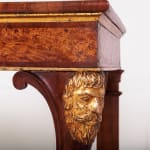 Pair of Rare Early 19th Century Italian Walnut and Burr Yew Console Tables