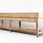 Monumental 19th Century English Country House Kitchen Preparation Table