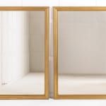 Pair of 19th Century French Brass Bistro Mirrors