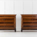 SOLD, Pair of 18th Century Italian Walnut Commodes
