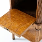 19th Century Burr Wood Bedside Cupboard