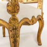 Pair of French Régence Style Giltwood Armchairs c.1900