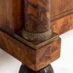 Early 19th Century French Empire Walnut Commode with Paw Feet