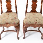 Pair of 18th Century Dutch Marquetry Side Chairs